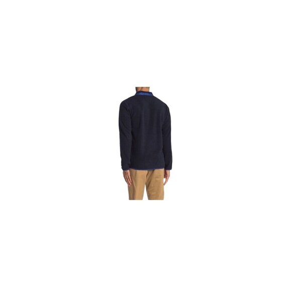 Vintage 1946 Mens Polar Fleece Mixed Media Zip Pocket Long Sleeve Mock Neck XXL - Picture 9 of 9